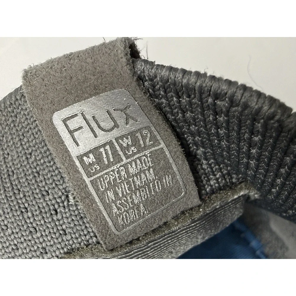 Flux Footwear Adapt Trainer Shoes Men Sz 11 Gray Gum Outsole Minimalist Active